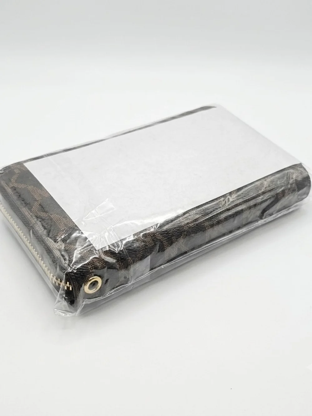 Beige Zip-Around Women's Wallet
